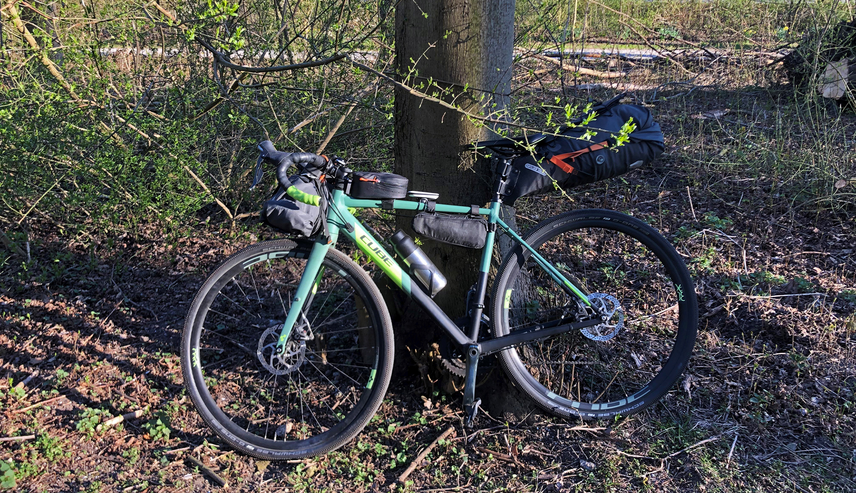 Bij bikepacking neem je al je benodigdheden mee op de fiets