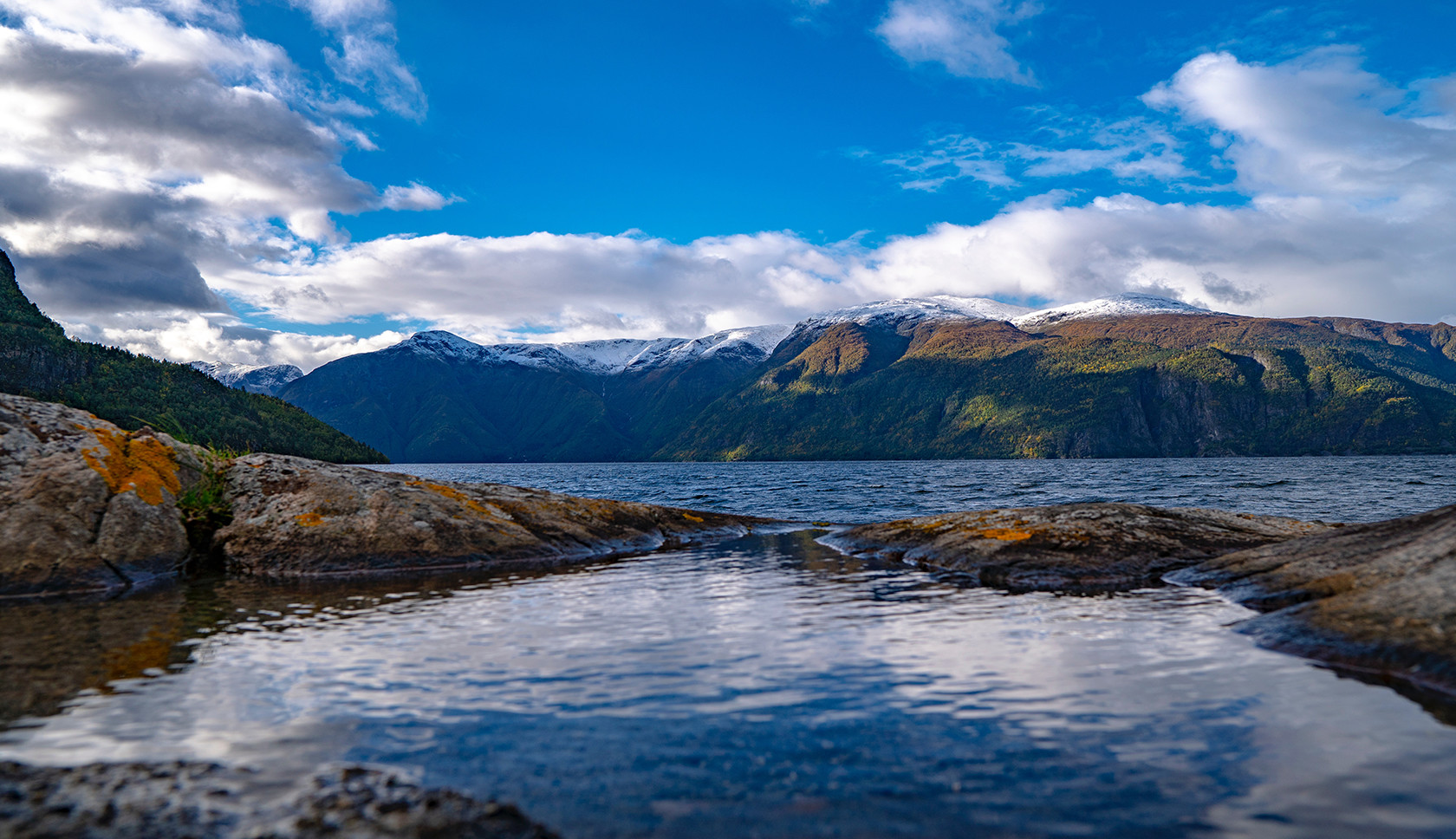 een fjord in Noorwegen