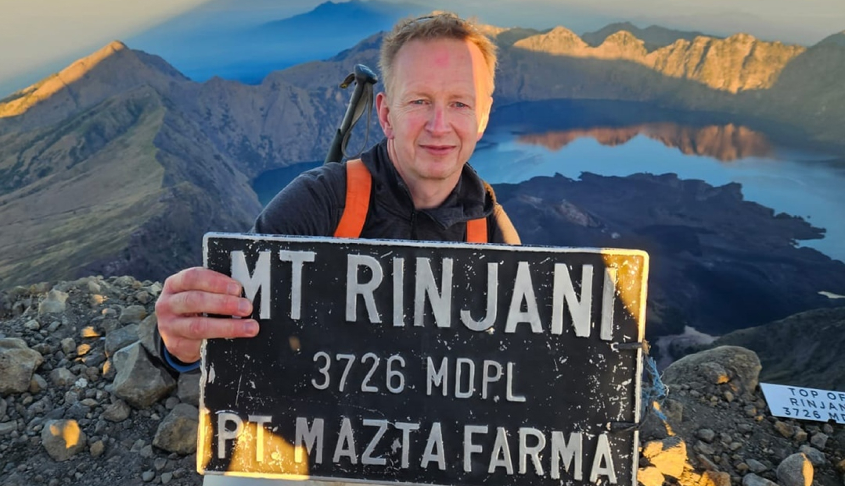 Buitenexpert Edwald van Bever Utrecht beklom Mt Rinjani op Lombok