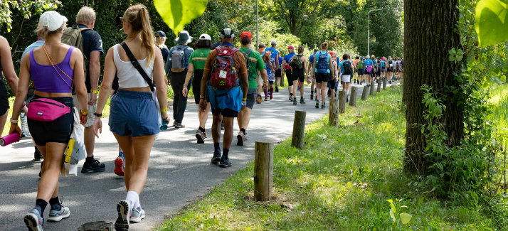 Trainen voor de Nijmeegse Vierdaagse