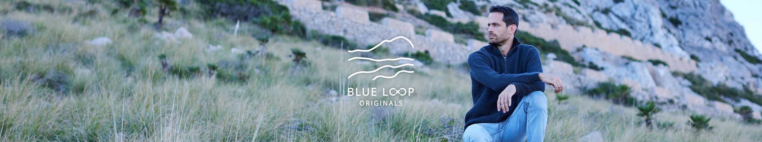 Blue loop originals header